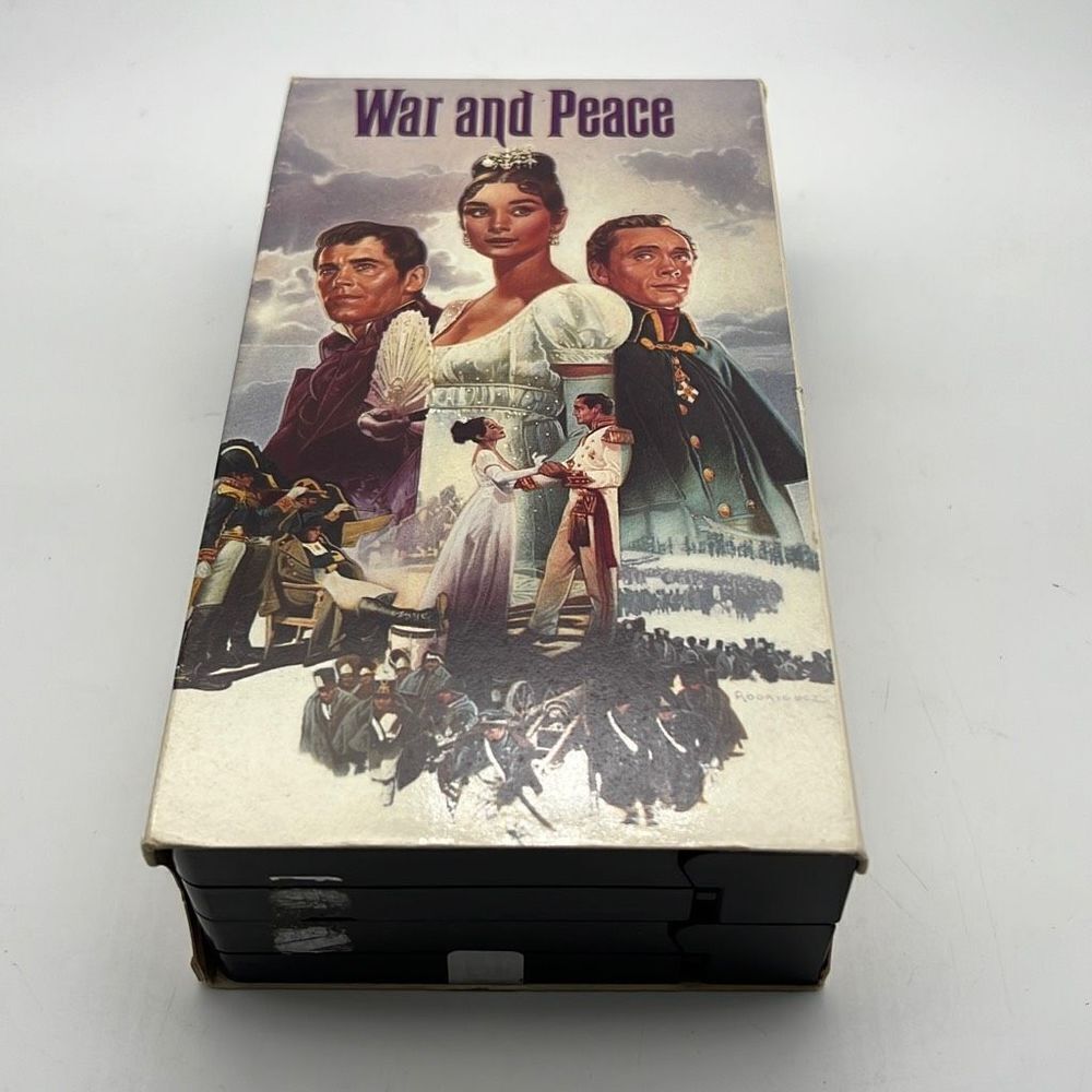 War and Peace VHS 2-Tape Box Set Brand‎